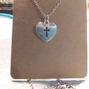 Heart with Cross Necklace